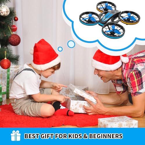 Mini Drones RC Drone Quadcopter with LED Light, 3 Batteries Y1827