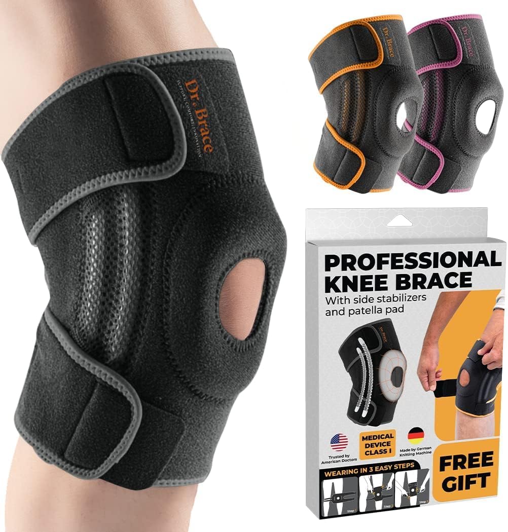 X-Large Mercury Knee Brace with Side Stabilizers & Patella Gel Pads G937