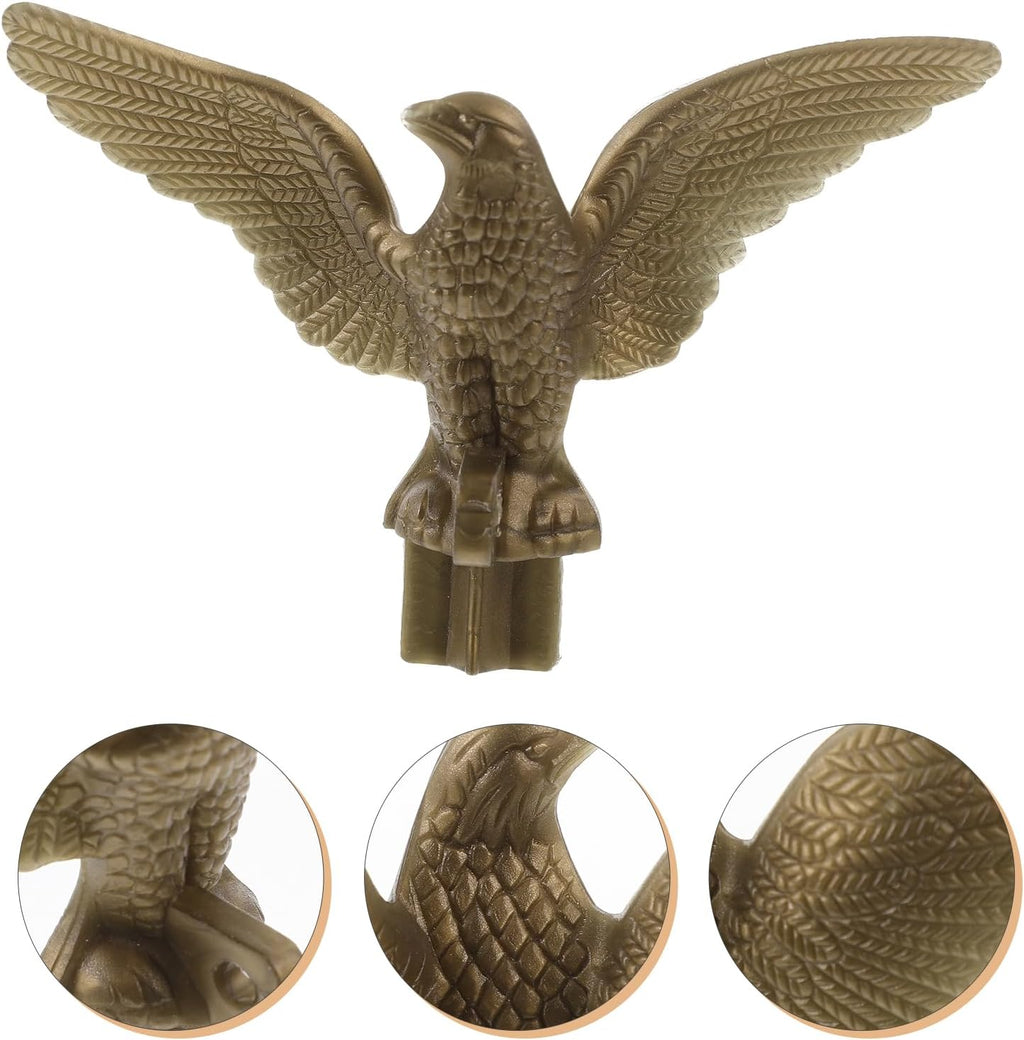 Golden Plastic Eagle Flag Pole Finial Ornament R60845