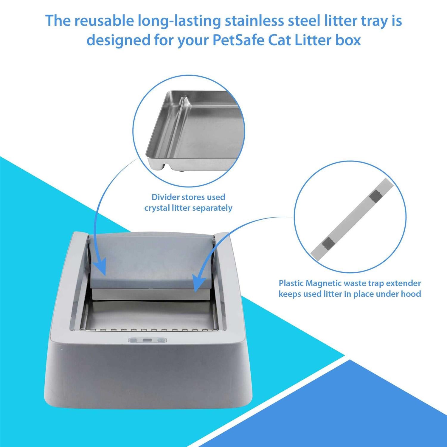 Stainless Steel Reusable Litter Tray P32446