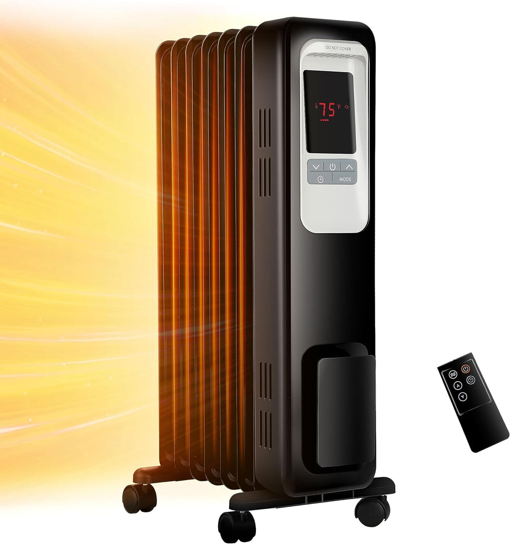 1500W Oil Filled Radiator Heater with Remote N694