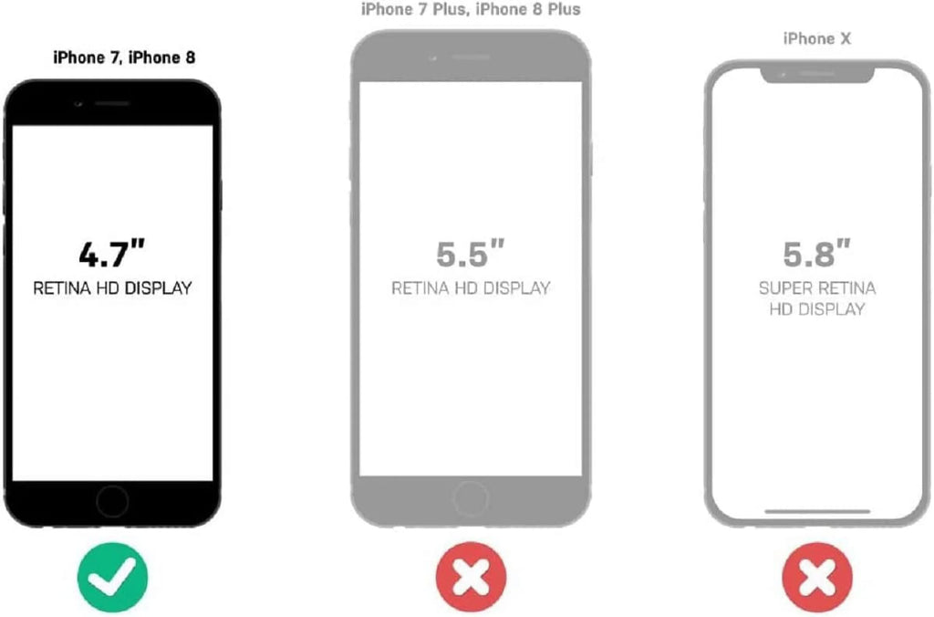 Black Case for iPhone SE 3rd Gen, SE 2nd, iPhone 8, iPhone 7 I488228