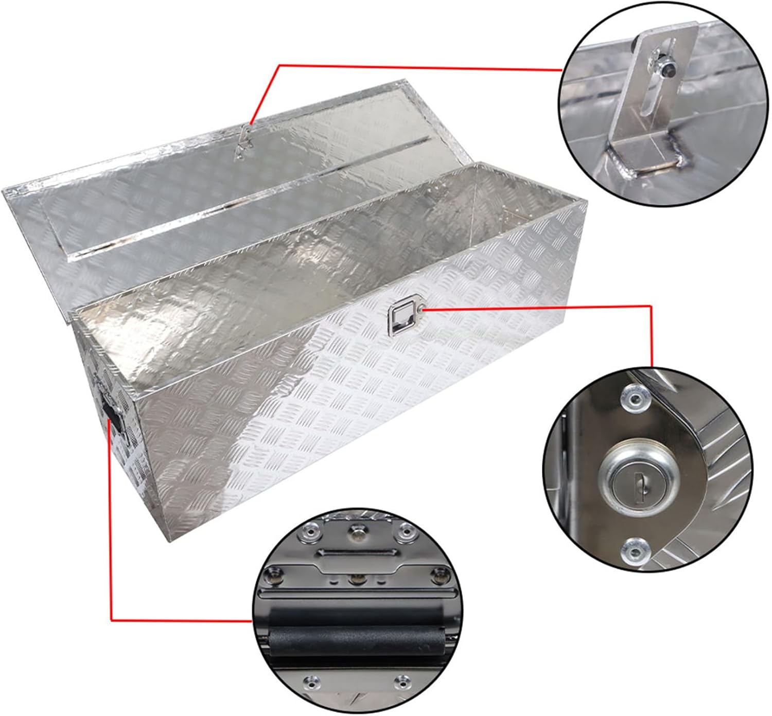 49 Inch Aluminum Truck Tool Box with Lock B422