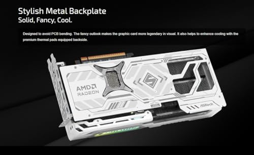 AMD Radeon RX 9070 XT 16GB White GPU GDDR6 256Bit PCIe5.0 Triple Fan Graphics Card Y2189