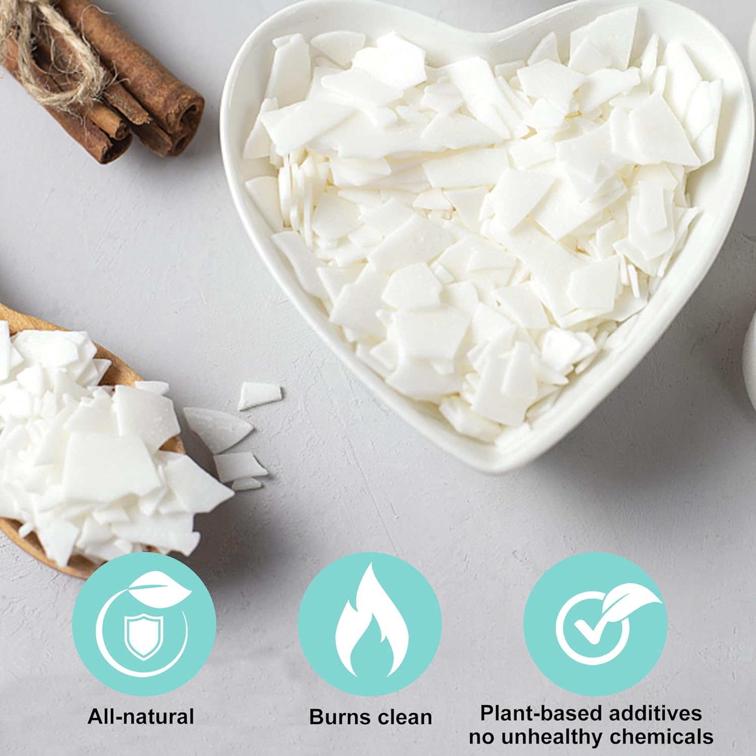 5lbs Soy Wax Flakes, 100 Candle Wick, 10 Centering Devices, Melting Pot F647981