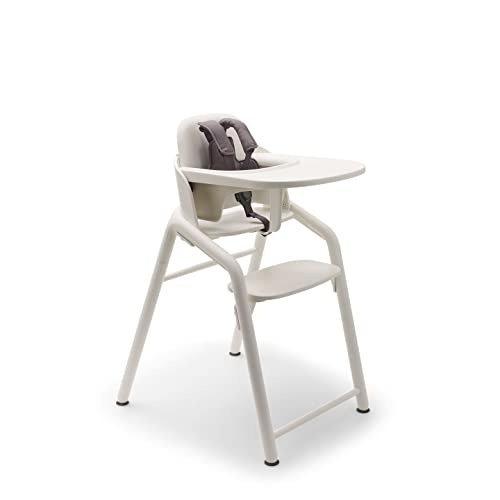 Wooden Baby High Chair, Warm Wood/Gray N922487