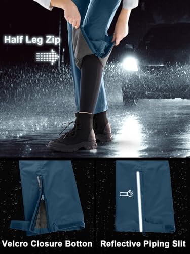 Women's Rain Pants Packable Waterproof Hiking Pants B589825