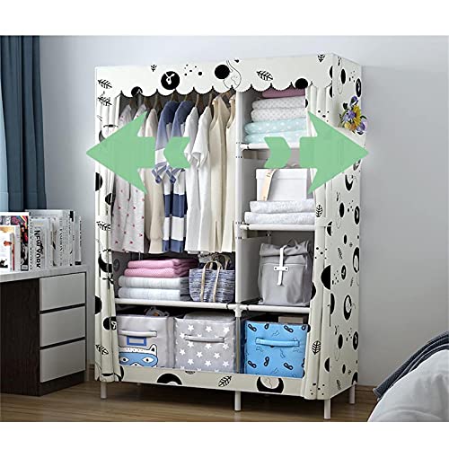 170 * 105 * 45cm Metal Bracket Fabric Wardrobe C385804