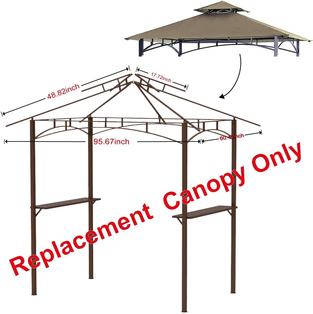Pack of 2 Replacement Roof for Grill Gazebo G26125