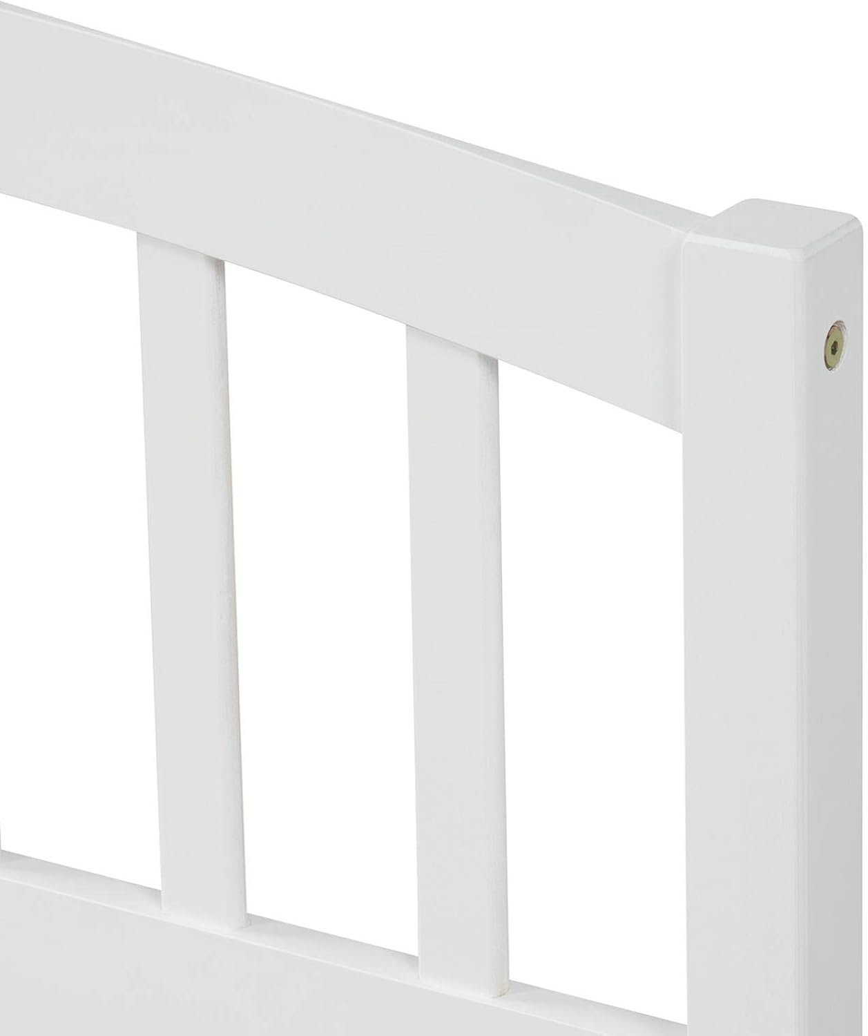 White 79.5x41.8x37.4 inches Platform Double Bed Frame with Two Drawers and Headboard J324