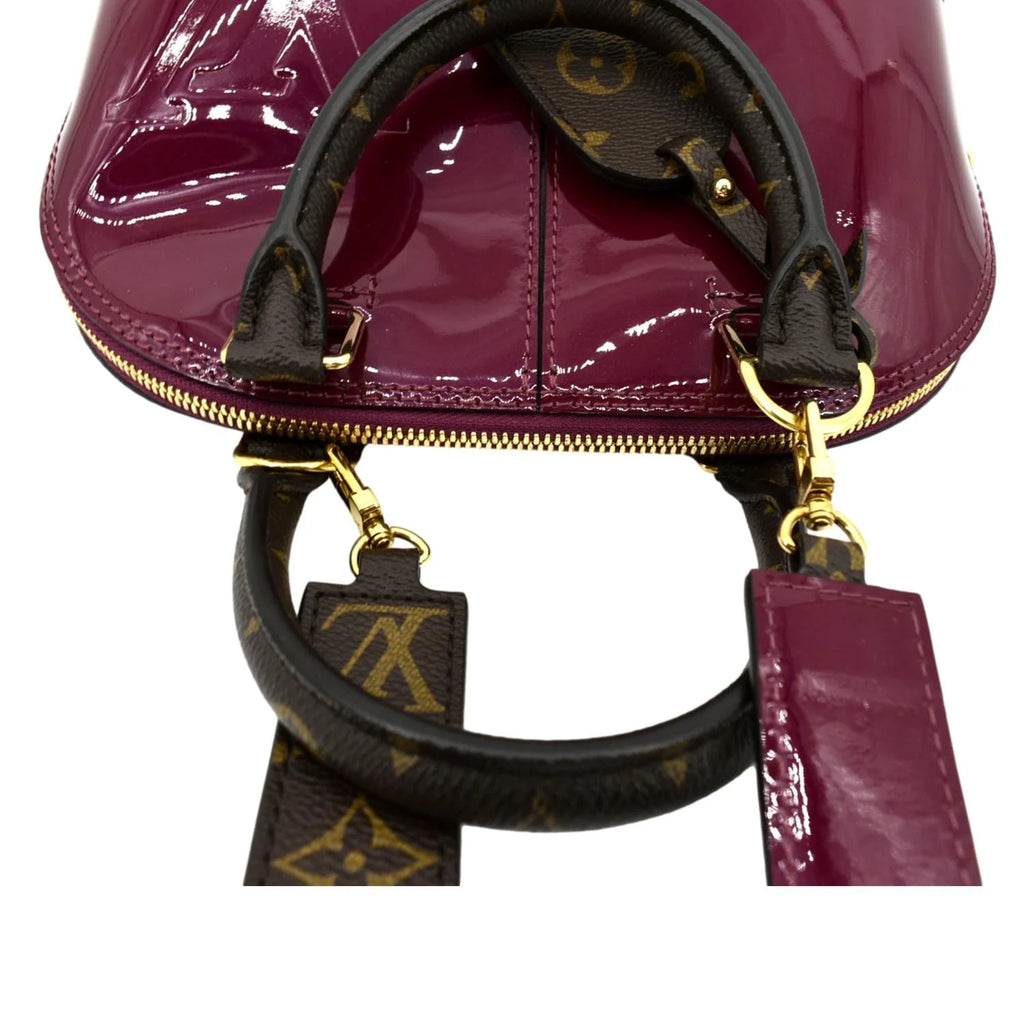 Red Leather Satchel Crossbody Bag B68106