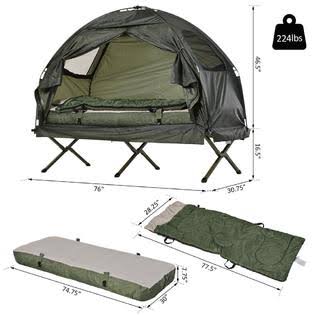 Portable Camping Cot Tent with Air Mattress X326950