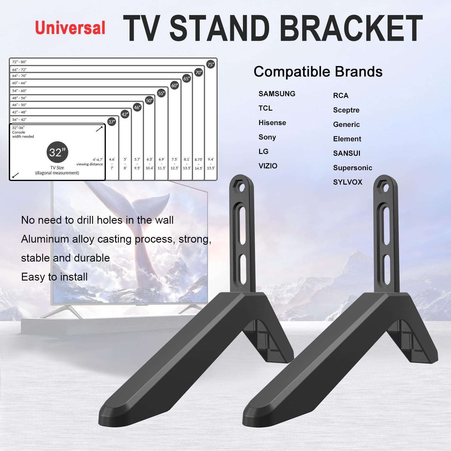 TV Stand with Mounting Legs O818