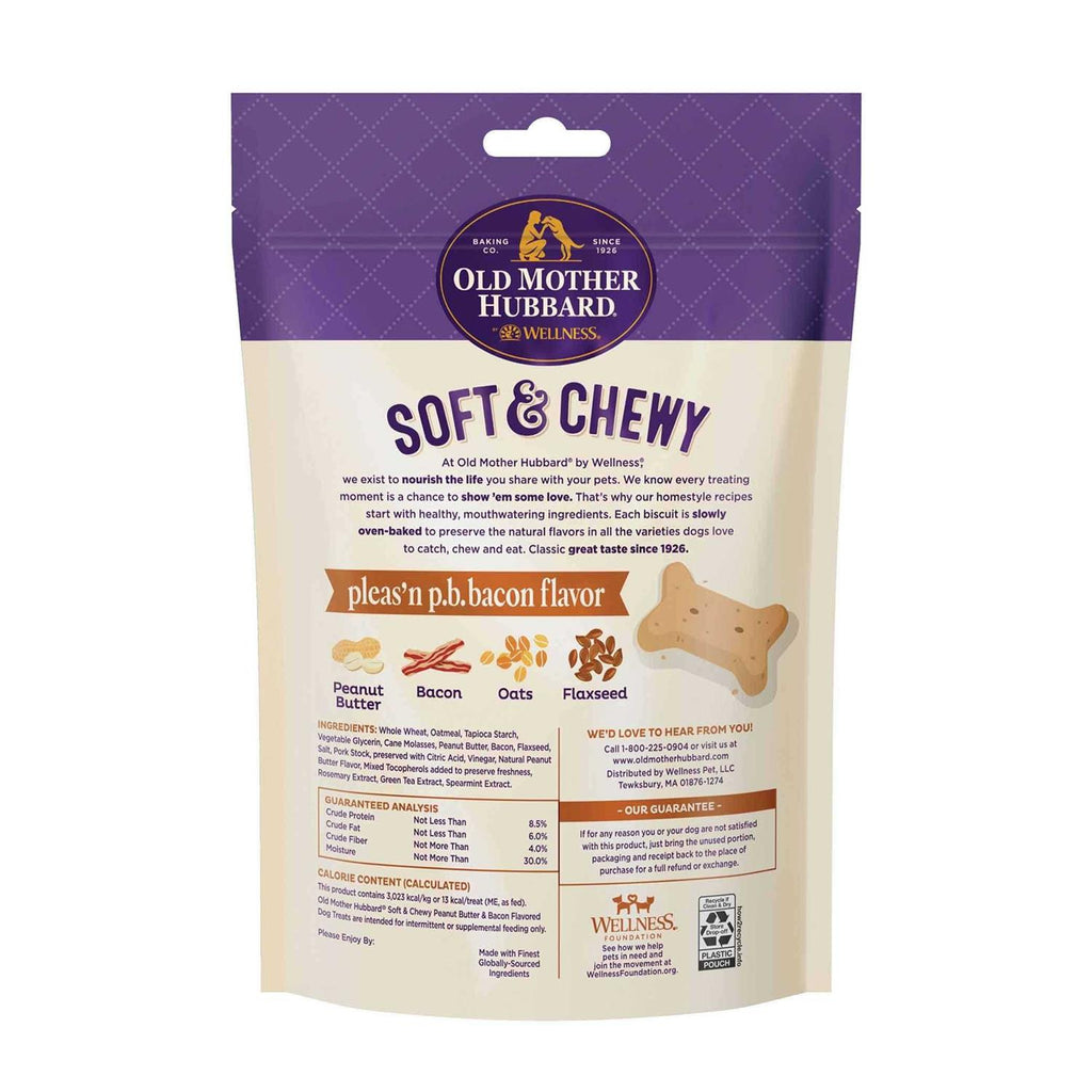 Soft & Tasty Peanut Butter & Bacon Biscuits Baked Dog Treats Mini L28981