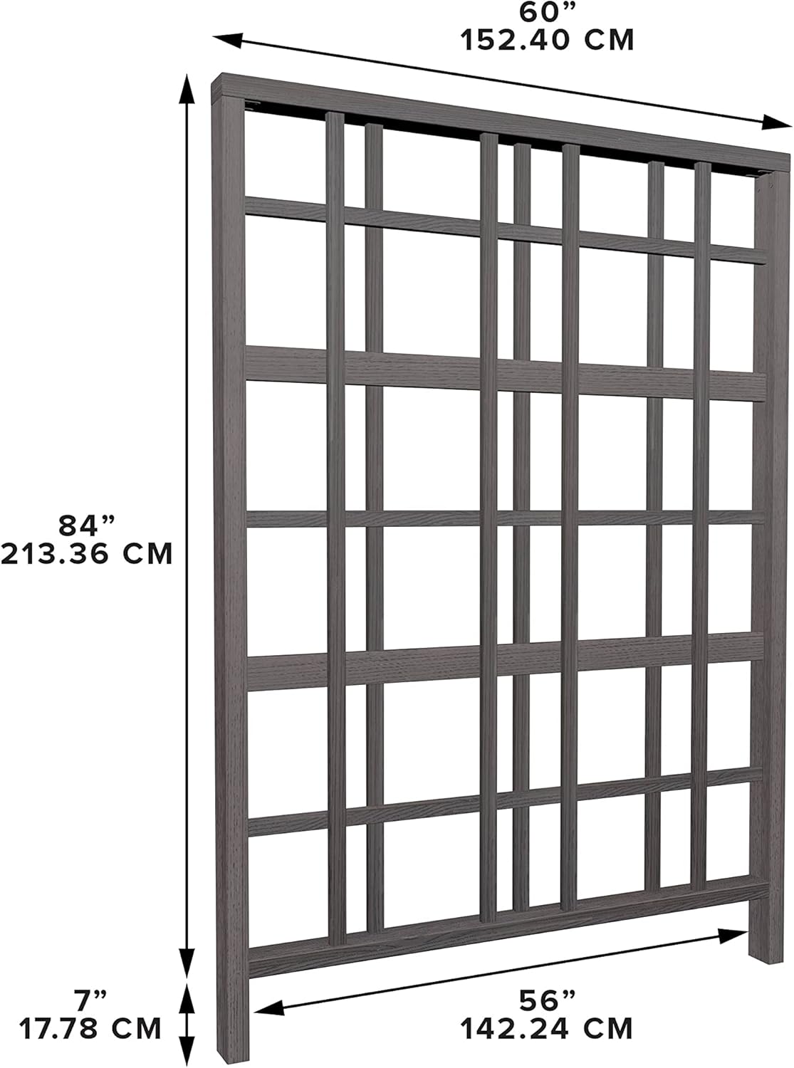 Espresso Brown Embossed Vinyl Privacy Screen, 60 inch L x 84 in H X436818