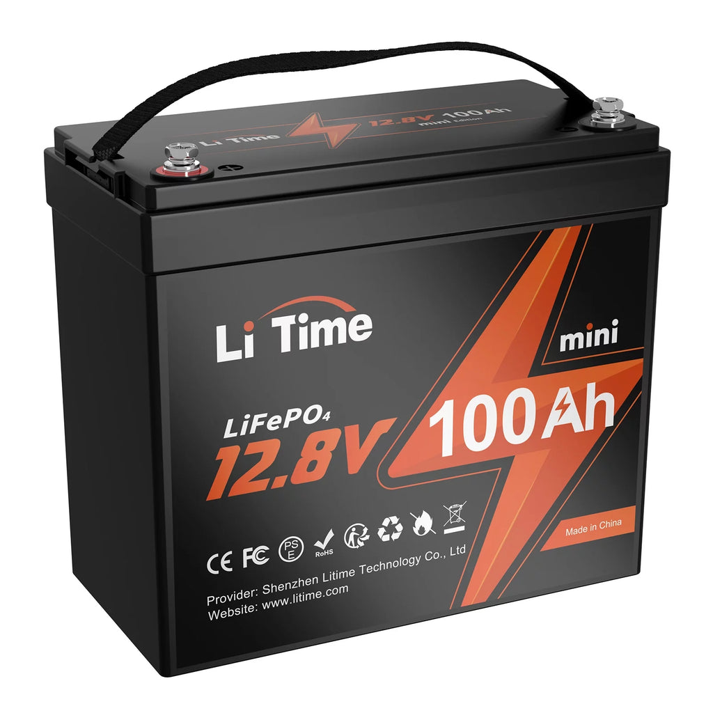 12V 100Ah LiFePO4 Lithium Battery with 100A BMS A344