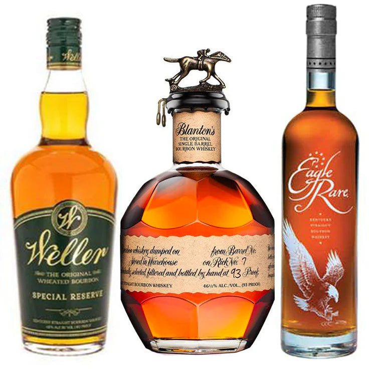 Weller Special Reserve Blanton's Original Single Barrel Bourbon Eagle Rare Bourbon Bundle R309
