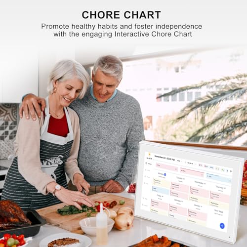 10.1 Inch Smart Digital Calendar Planner & Chore Chart, IPS HD Touchscreen Interactive Display Q64383