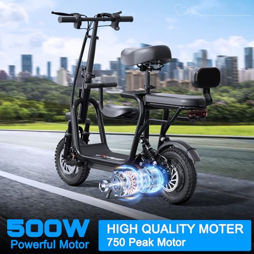 Electric Scooter with Adjustable Seat O44110