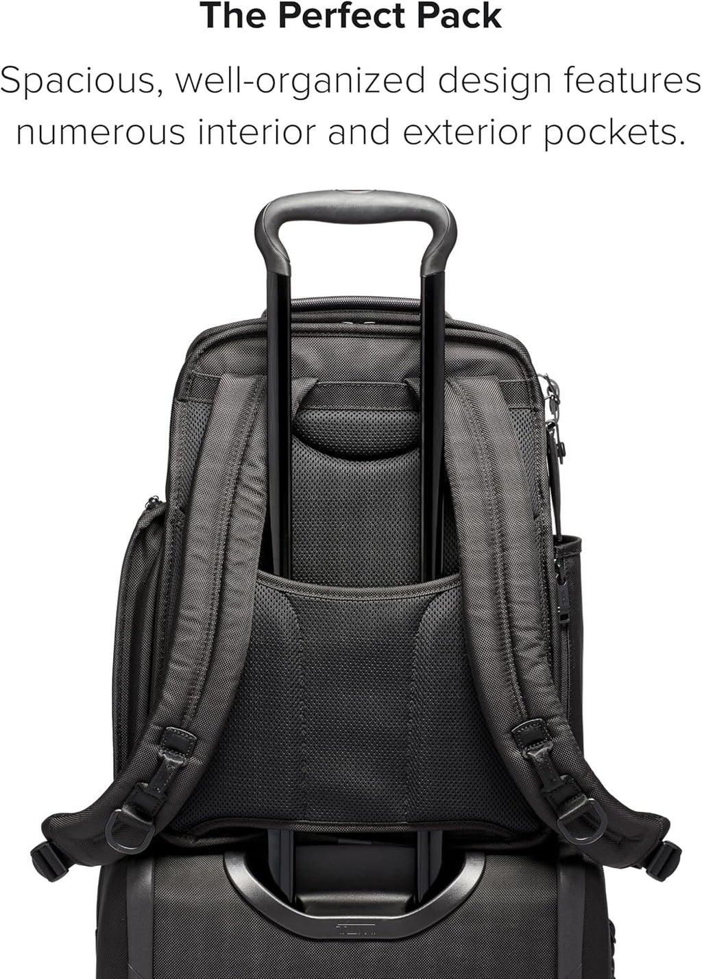 Black Ballistic Nylon Laptop Backpack P340