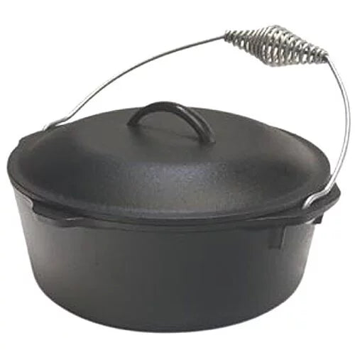 Cast Iron 5 Quart Seasoned Dutch Oven with Bail Handle F182160