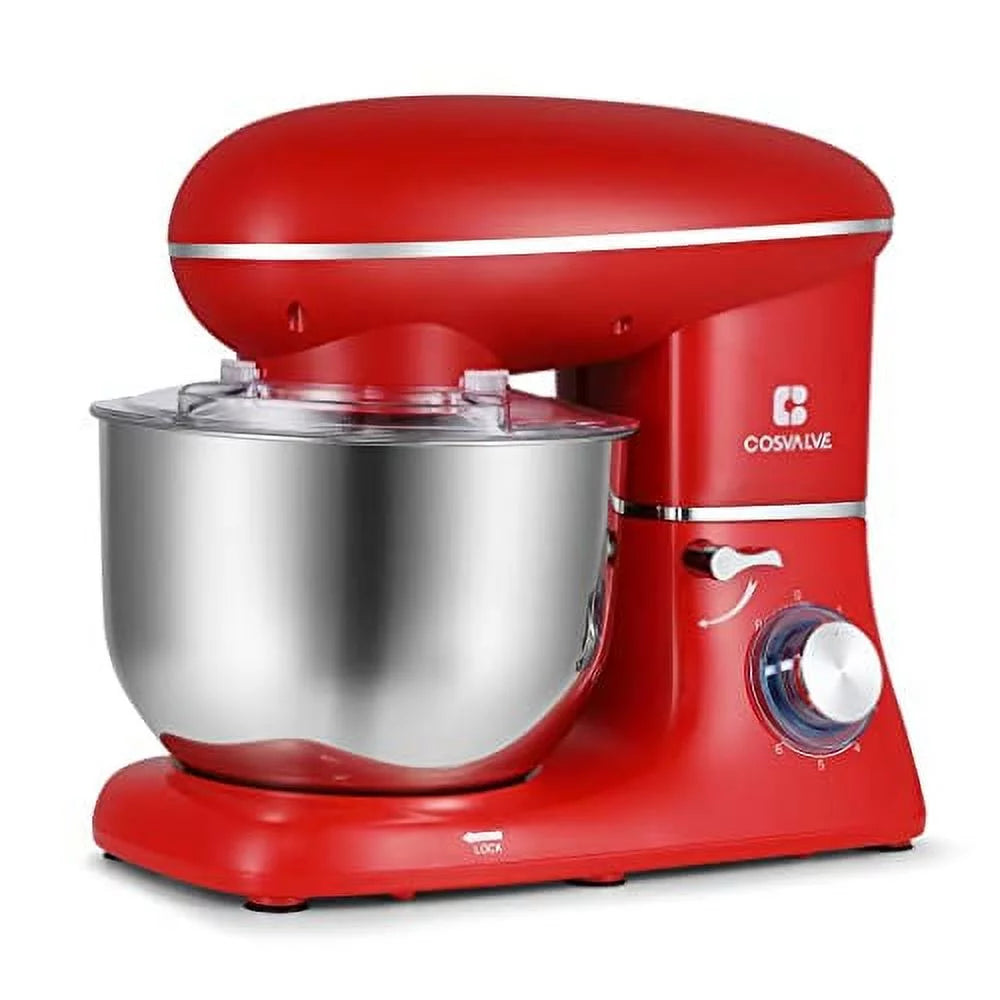 6.2QT Stainless Steel Bowl Red Tilt-Head Electric Stand Mixer B5741