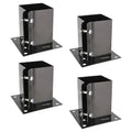 4x4 Post Anchor 4pk Bolt Down Post Base Wood Post Ground Anchor N2601