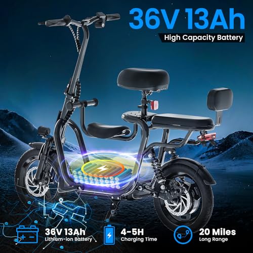 Electric Scooter with Adjustable Seat O44110