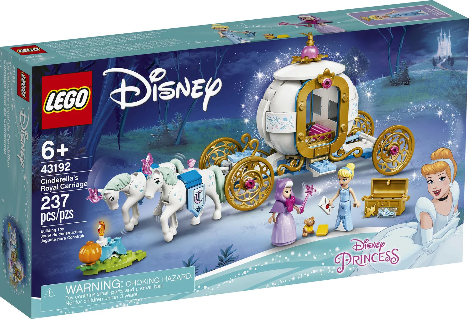 LEGO Disney Cinderella’s Royal Carriage 237 Pieces Building Toy L133