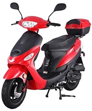 49cc/50cc Gas Street Legal Scooter Moped Sporty Black B452074