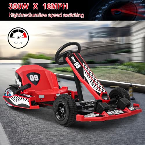 Red 36V Electric Go Kart with 350W Motor T47955