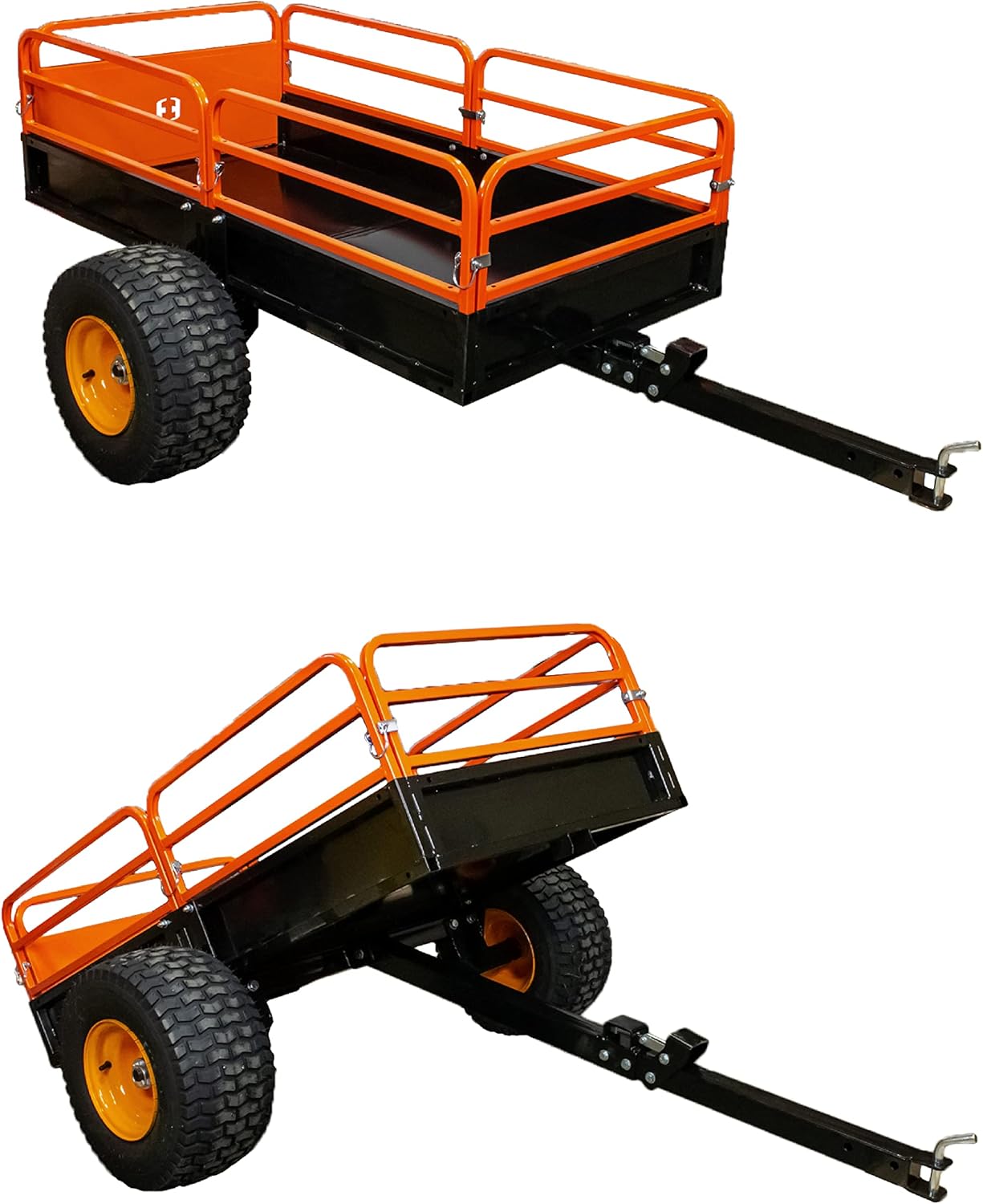 Heavy Duty Utility Cart Cargo Trailer 1000lb Capacity 12 cu. ft. E956