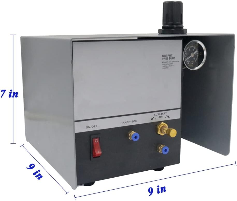 Single-Head Pneumatic Engraving Machine 1400 RPM Adjustable Speed 60Hz 80W E2174