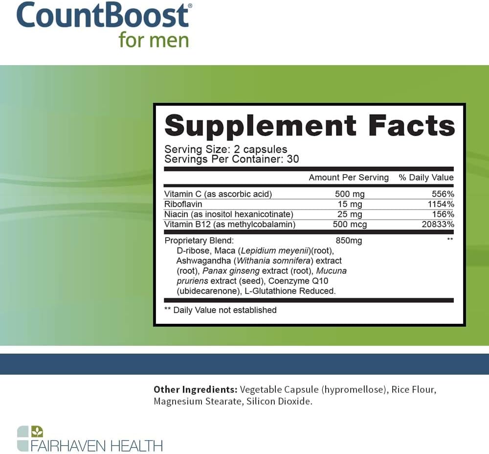 Male Fertility Stack with Maca, Ashwagandha, CoQ10, Zinc K51892
