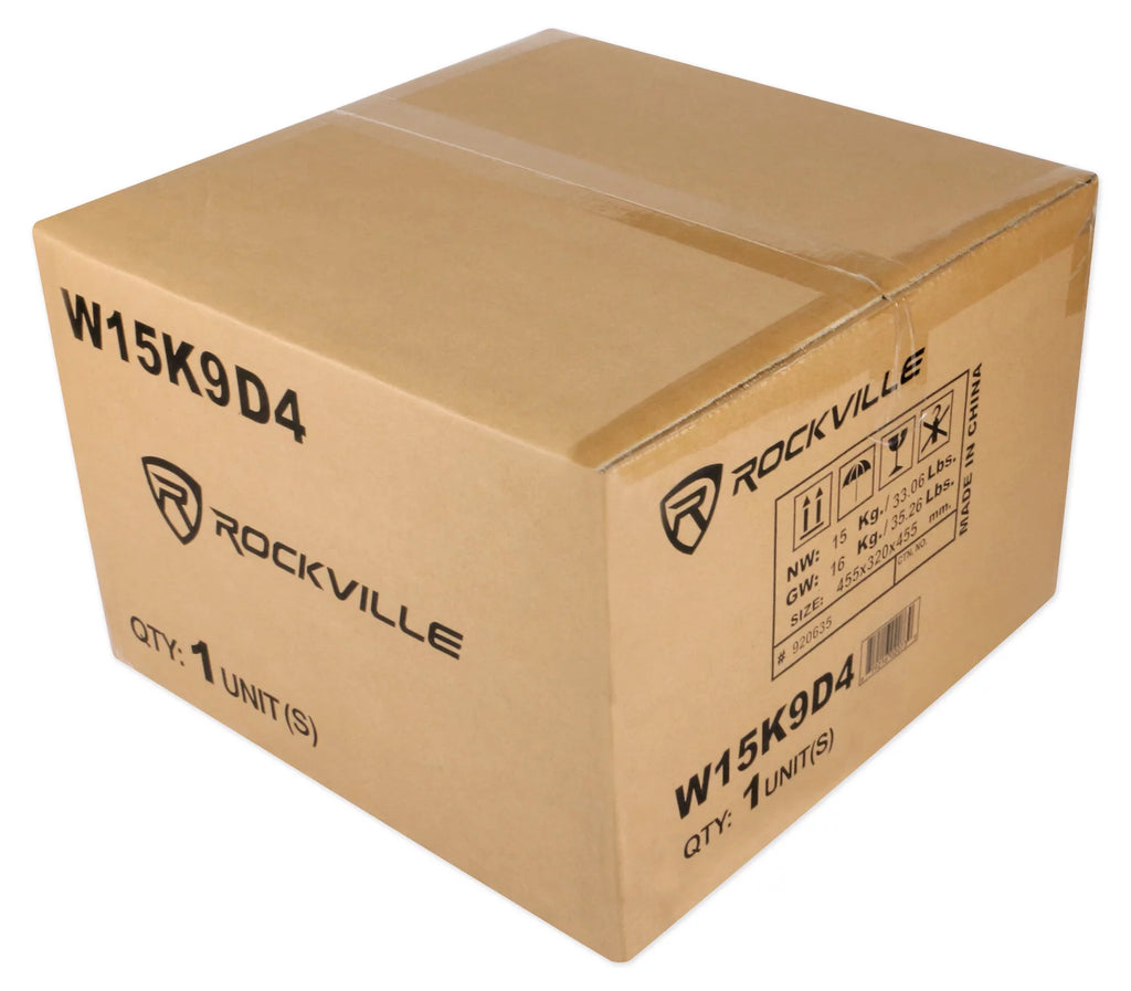 15" 10,000w Car Audio Subwoofers with Sealed Sub Box Enclosure F9397