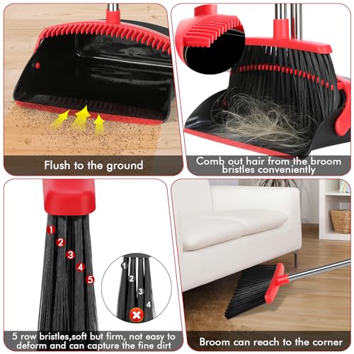 11.8" Broom and Dustpan Set with 51" Extendable Handle E538049