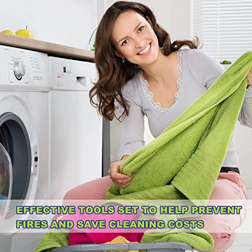 Dryer Vent Cleaner Kit with 30 Feet Brush, Black Vacuum Attachment Q399556