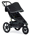 Black Jogging Stroller with Snack Tray and Handlebar Console K979