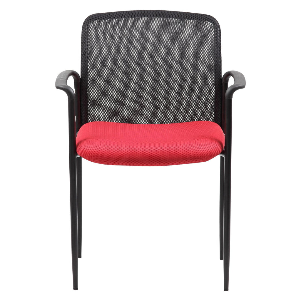 Grey Stackable Mesh Guest Chair Q99188