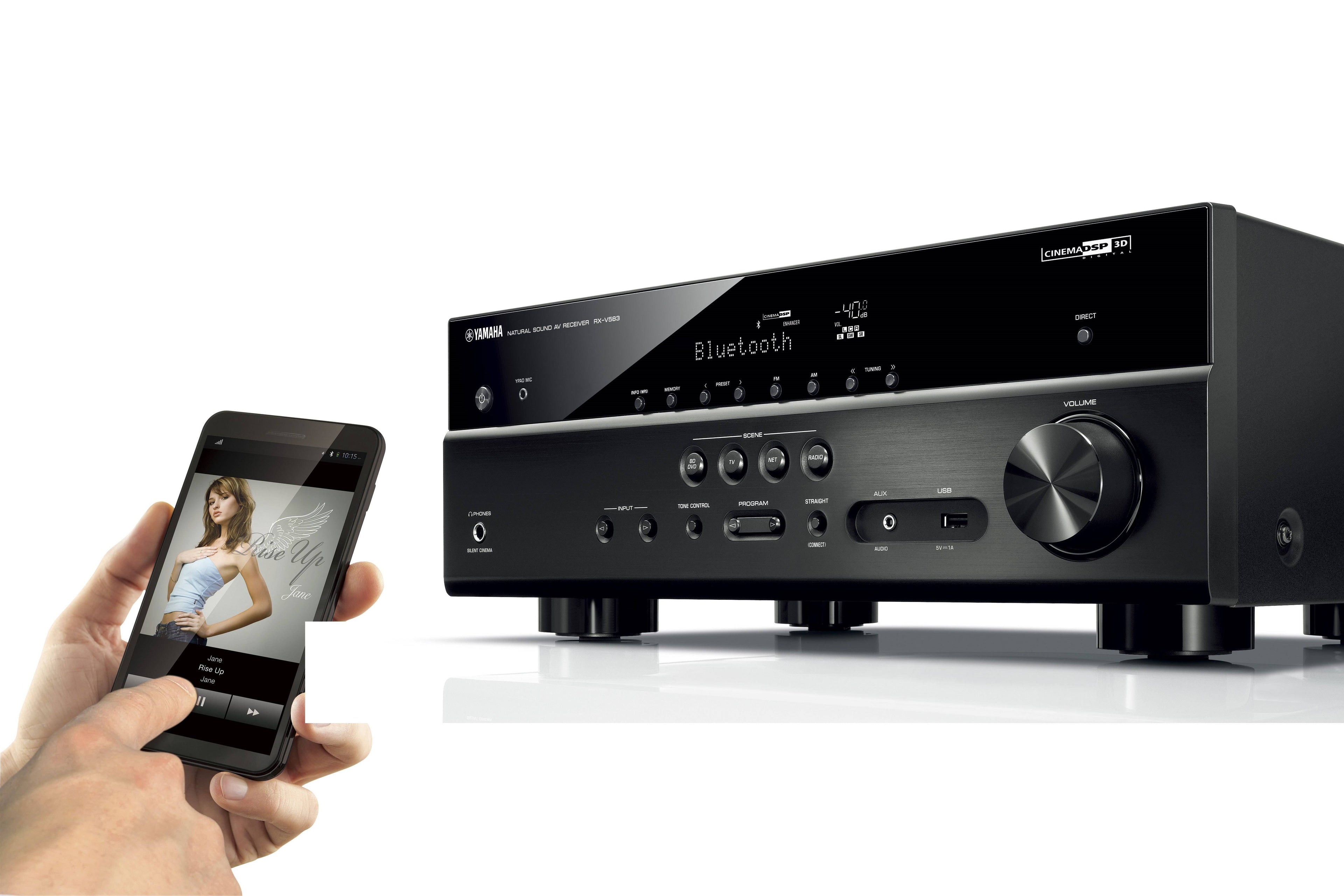 Black 7.2 Channel AV Network Receiver I695704