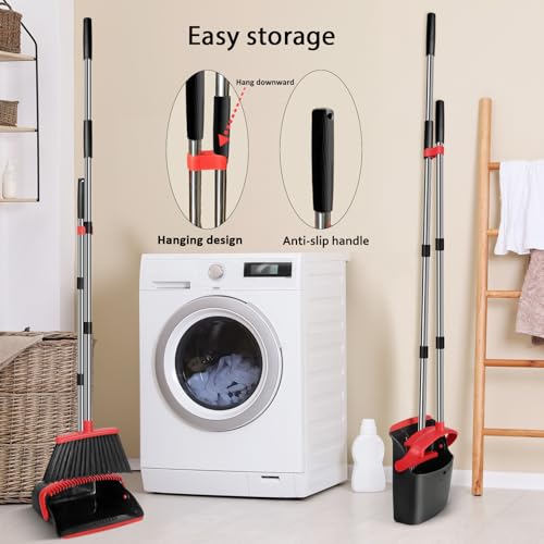 11.8" Broom and Dustpan Set with 51" Extendable Handle E538049