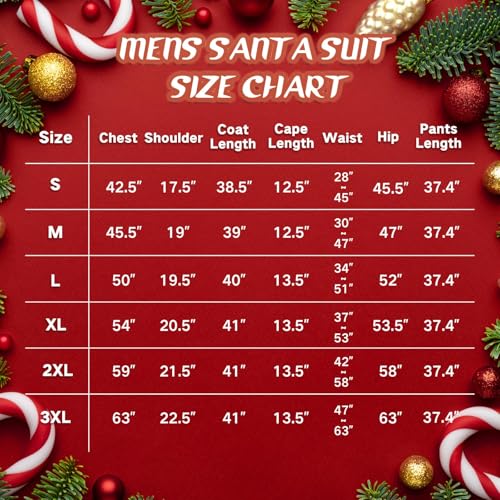 12pcs Deluxe Santa Claus Costume X928752