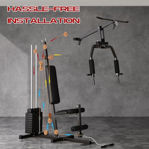Full Body Workout Station with 100LBS Weight Stack I171