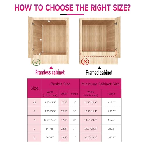 Expandable Cabinet Drawers, 2 Pack T786361