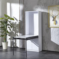 White Wall Mounted Fold Out Desk with Storage Area Q4634