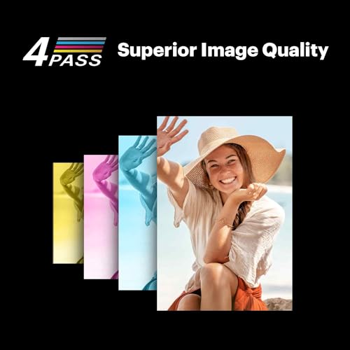 White Portable Photo Printer (2.1x3.4 inches) 8 Sheets + 60 Sheets Bundle Y997