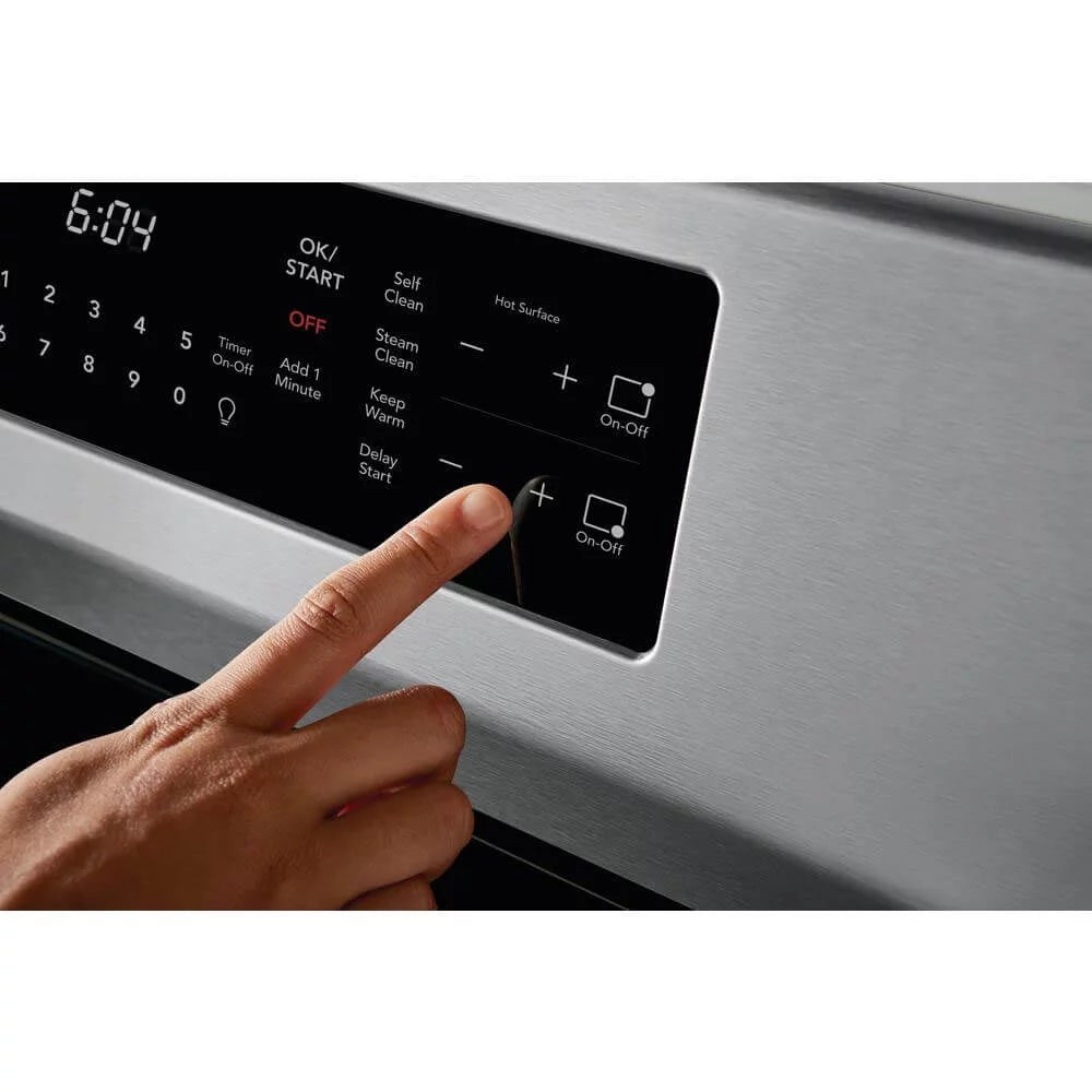30 Induction Range with 4 Elements 5.4 cu. ft. Capacity Air Fry and Steam Cleaning Option in Fingerprint Resistant Stainless Steel C50509