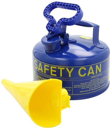 5 Gallon Red Galvanized Steel Safety Gas Can with Flame Arrester and Self-Closing Lid D417