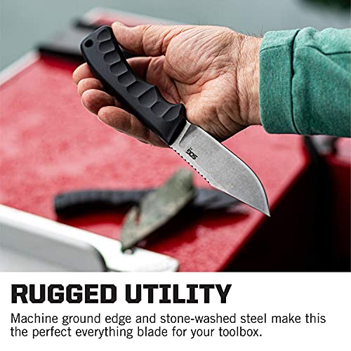 Fixed Blade Knife with Sheath, 3.8 Inch Full Tang Blade M22615