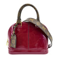 Red Leather Satchel Crossbody Bag B68106